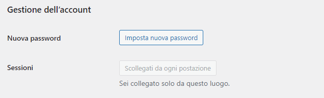 Gestione account